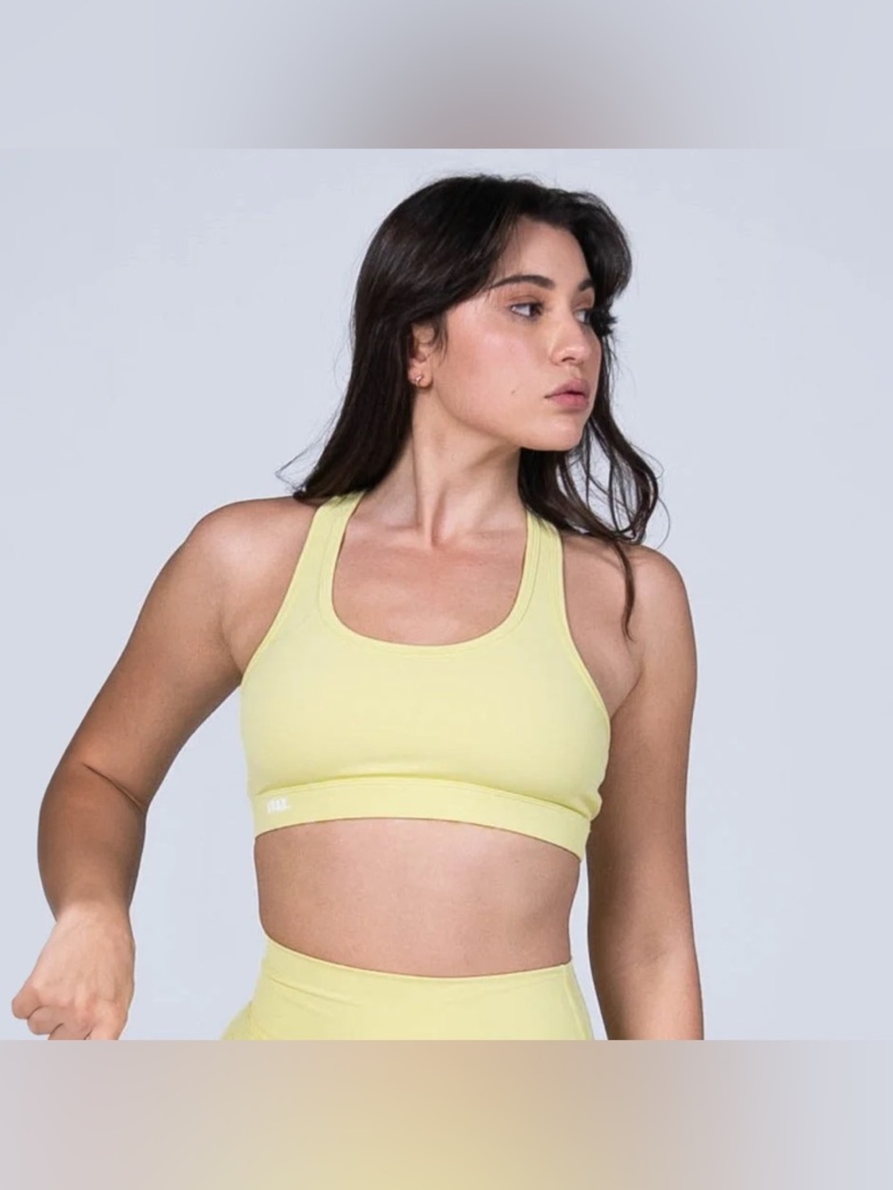 NWT STAX Classic Women's Nandex Crop Top - LEMON